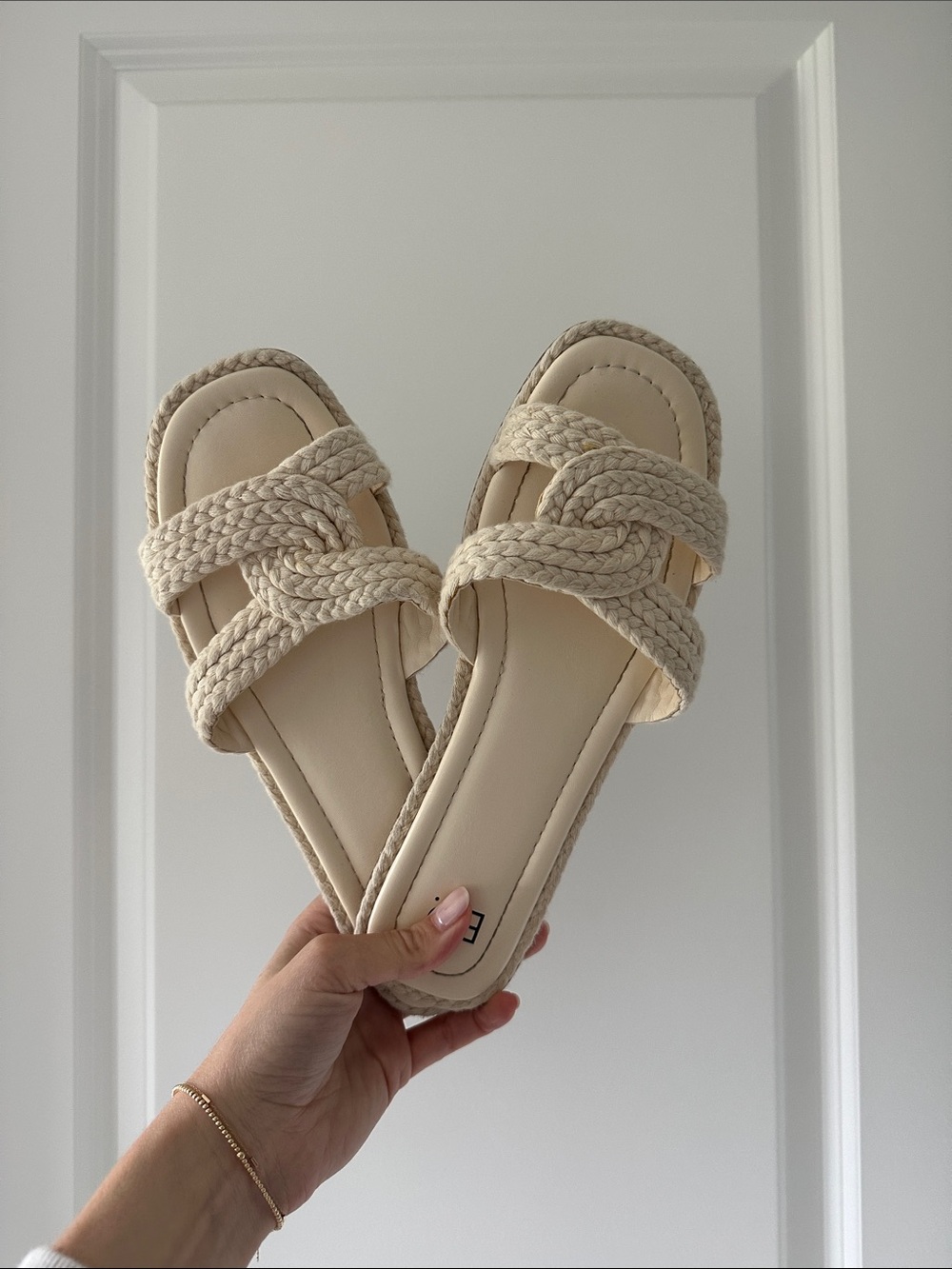 BP. White Rope Sandals